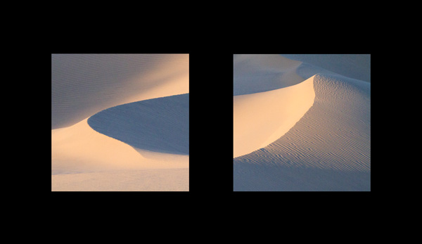 Dune Shadow Diptych (photograph copyright 2010 Arthur Marshall)